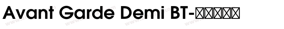 Avant Garde Demi BT字体转换
